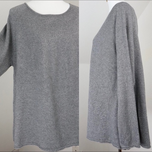 Cyrus Sweater Top Drape Back Rayon Blend Shirt - Picture 3 of 8